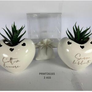 Bomboniera cuore con piantina